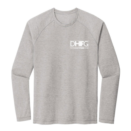 Dive Hunt Fish Distress Long Sleeve Tri-blend T-Shirt