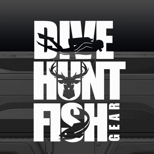 Dive Hunt Fish Gear Decal